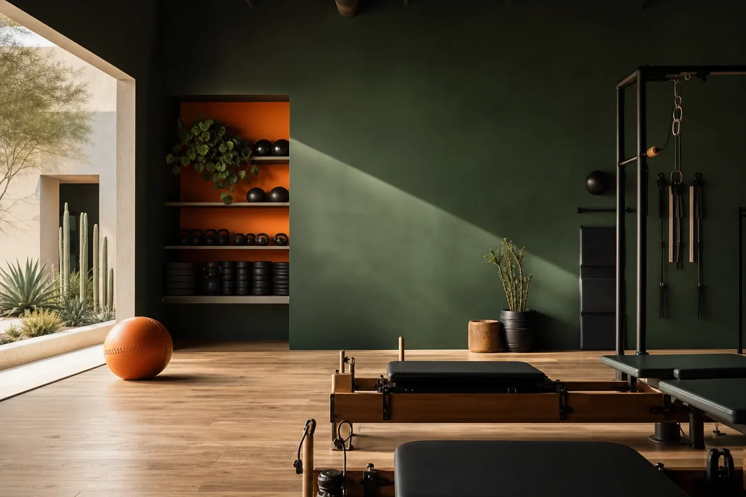 Bold boutique fitness studio visual direction